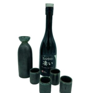 Juego Sake Vajilla Pack Negra con Sake Sugoi
